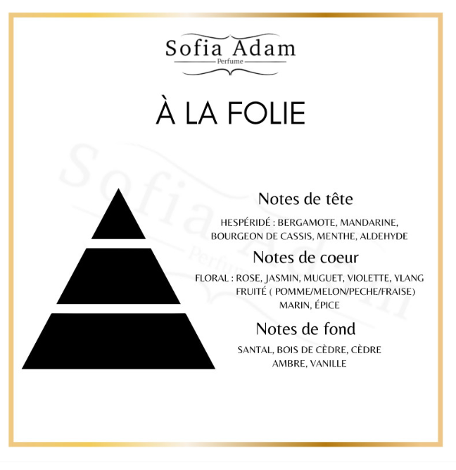 A la folie - eau de parfum par Sofia Adam