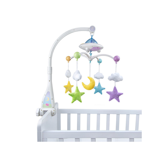 Mobile Bébé Coranique Lumineux « Lune Étoiles» Télécommandé - Mobile Moon & Stars Desi Doll