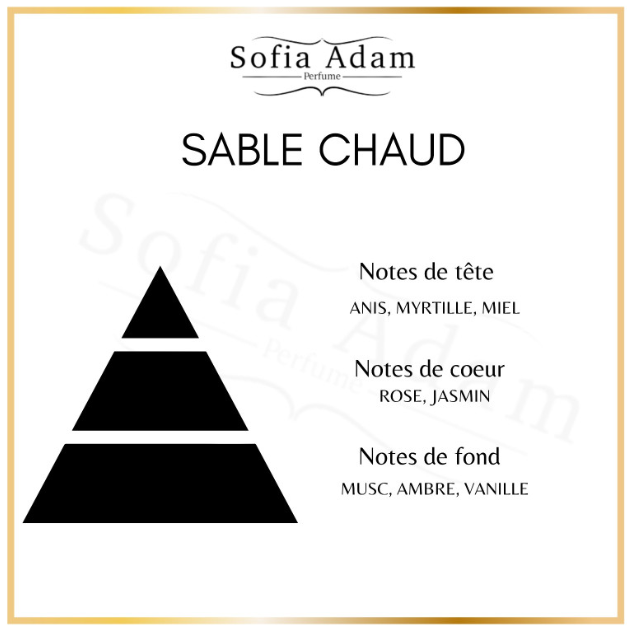 Sable chaud - eau de parfum par Sofia Adam